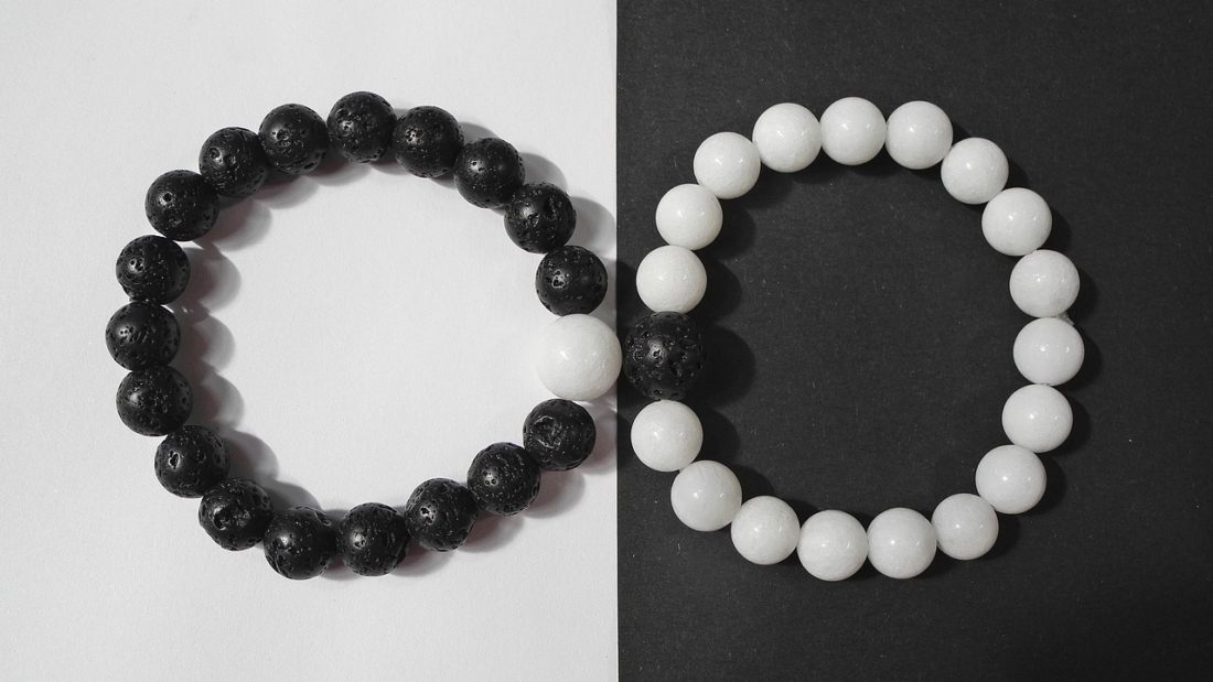 bracelet, jin jang, yin-yang