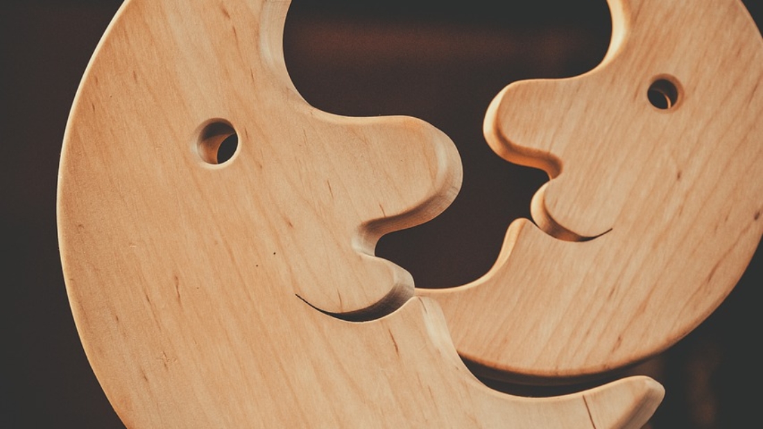 moon, wood, decoration